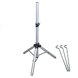 Premium X Basic Dreibein Stativ Aluminium 120cm Ø 35mm Silber SAT Tripod Ständer...