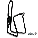 Flaschenhalter Fahrrad Schwarz aus Aluminium Extra Verstärkt für Rennrad MTB Trekkingrad...