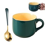 Aarcyye Suppentasse mit Henkel, 600 ml Teetasse Groß, Grosse Keramik Kaffeetasse, Cappuccinotasse,...