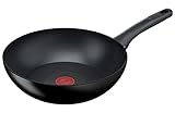 Tefal G28819 Hard Titanium On Wokpfanne 28 cm | Aluminium | unbedenkliche Antihaftversiegelung |...