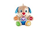 Fisher-Price Lernspaß-Hündchen mit drei Stufen | sprechendes Kuscheltier mit Musik als...