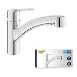 GROHE Start, Küchenarmatur 2 Strahlarten (Wasserhahn Küche mit ausziehbarer Brause, 90°...