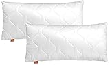 sleepling Kopfkissen 40x80 cm 2er Set, Allergiker Kissen, waschbar, Made in EU, Ökotex, langes...