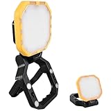 LED Arbeitsleuchte, LED Baustrahler Akku, Tragbarer Arbeitschleucte, Wiederaufladbarer Strahler,...