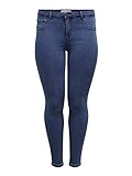 ONLY Carmakoma Damen Carthunder Push Up Reg Mbd Noos Skinny Jeans, Blau (Medium Blue Denim), 46...