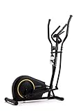 Zipro Erwachsene Magnetischer Crosstrainer Burn Gold bis 120kg, Schwarz, One Size, einheitsgröße,...