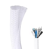 Flintronic Kabelschlauch, 3M Selbstschließend Kabelschlauch, Flexibel gewebter Kabelmantel,...