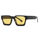 Stilvolle Sonnenbrille - Antireflex UV 400 Quadratischer Rahmen Sonnenbrille Sportbrille UV Brille...