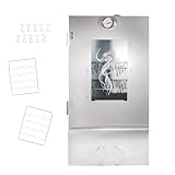 LEMODO Räucherofen 80x39,5x27,5 cm mit umfangreichem Zubehör, Räucherschrank aus legiertem Stahl,...