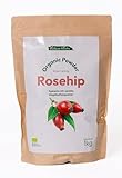 Organic Hagebuttenpulver, 1 kg, Balkan Herbs - fein gemahlene Schalen & Kerne | Naturrein & ohne...