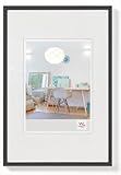walther design Bilderrahmen schwarz 20 x 30 cm New Lifestyle Kunststoffrahmen KV030B