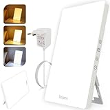 Sotipevs Tageslichtlampe 15000 Lux,12' Groß UV-freie LED Lichttherapielampe Tageslicht, LED...
