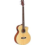 Ortega D538-4 4-Saiter Akustik Bass Deep Series Gitarre mit Preamp/Pickup, natur, jumbo