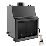 KRATKI Zuzia Kamineinsatz 12 kW - Holzofen mit Wärmetauscher, BImSchV 2-81% Thermischer...