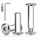 XRXYMQ 50 Stück Verbindungsschrauben M5x30 mm (25 Hülsenmutter und 25 Möbelschrauben) Edelstahl...