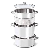 Dampfentsafter aus Edelstahl für selbstgemachte Säfte, Marmeladen und Pasta, einfache Bedienung...