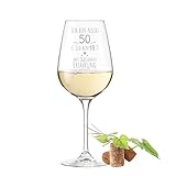 Leonardo Weinglas mit Gravur - ich bin nicht 50 - lustige Geschenke Geburtstag Frauen Männer...