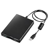 Leikurvo USB Externes Diskettenlaufwerk Tragbar FDD 1,44MB 3,5 Zoll, Slimline Floppy Disk Drive...