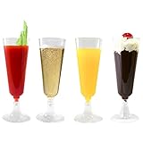 Plastik Sektgläser, Sektgläser Einweg, Plastik, 30 Stück Kunststoff 150ml Mehrweg...