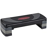 Yaheetech Steppbrett Fitness Aerobic Stepper Höhenverstellbar Step Bench mit 3 Stufen (10/15/20 cm)...