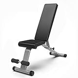 Verstellbare Hantelbank, robuste, verstellbare Unisex-Fitnessbank für Erwachsene,...