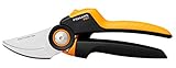 Fiskars Bypass-Gartenschere L, X-series PowerGear, P961, Mit Rollgriff, Für frische Äste und...