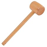 Tyenaza Holzhammer hohe Härte glatte Oberflächenkomfort greifen DIY Carpenter Mallet Lederhandwerk