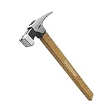 BOOSDEN Klauenhammer, 425 g Hammer, Einrahmungshammer mit gefrästem Stahlkopf, Zimmermannshammer...