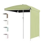 Outdoor-Sonnenschirm mit Sonnenschutz, 160 x 160 cm und 200 x 200 cm, rechteckig, perfekt für...