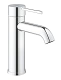GROHE Essence, Waschtischarmatur, wassersparend (Wasserhahn für das Bad, 17cm hoch, Badarmatur mit...