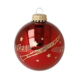 Weihnachtskugel Kling Glöckchen mit Instrument - Schönes Geschenk für Musiker (Klarinette)