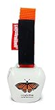 swisstrailbell® Mexico Edition White Bell: Orange Mariposa, orangenes Band, Fahrradklingel,...