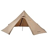 VEVOR Tipi Zelt für 2 Personen, tragbares Winterzelt mit Ofenanschluss, Campingzelte aus Segeltuch,...