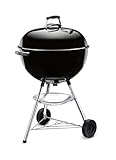 Weber Bar-B-Kettle Holzkohlegrill, Ø 57cm Grillfläche, BBQ Grill mit porzellanemaillierten Deckel...