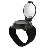 Leapiture Fahrradspiegel, Nylon-Handgelenk-Armschlaufe, Fahrradspiegel, konvexes Design, Schwarz, 5...
