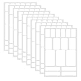 COMNICO 170 Stück Etiketten Blanko Aufkleber Beschreibbare Selbstklebend Namensetiketten...