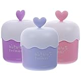 Gatuida 3 Stück Gesichtswaschschaum Schaumbereiterbecher aus Kunststoff mit Deckel Handbetriebener...