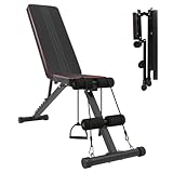 Panana klappbare Hantelbank Multifunktion Training Fitness Bank Bauchtrainer Schrägbank mit 6-Fach...