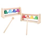 SALALIS Premium 8-Noten-Desktop-Glockenspiel-Set für Kinder. Musikalische Erleuchtung mit...