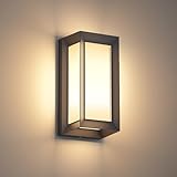 Klighten Außen Wandleuchte E27 Fassung, Max 60W, Modern Außenwandleuchte Aussen Innen Wandlampe,...