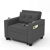 DURASPACE Schlafsessel 3-in-1-Convertible-Stuhl-Bett, ausziehbare Schlafsessel-Betten, Verstellbarer...