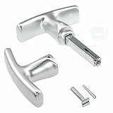 INTRA-TEC Garagentorgriff mit Innengriff, Alu F1, ergonomisch, 9x60 mm Set