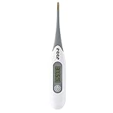 reer ExpressTemp Digitales Fieberthermometer, Messzeit 10 Sekunden, vergoldete flexible Spitze, für...