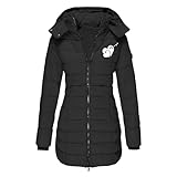 KHIRVWL Winterjacke Damen üBergangsjacke Steppjacke Leichte Baumwolle Jacke Warme Winterjacke Mit...