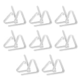 Bosiyrggrl Tischdeckenklammern aus Kunststoff, transparent, für Picknick-Tischdecken, Kunststoff,...