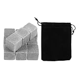 Alipis 12 Wiederverwendbare Whisky Eiswürfel aus Marmor Schnellkühlende Weinkühlsteine...