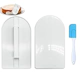 Fondant Glätter Torten Zubehör, 2 pcs Cake Edge Smoother Kunststoff Creme Dekorieren Tools...