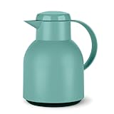 Emsa Samba Isolierkanne F40102 | 1 Liter , Kunststoff | Quick Press Verschluss | 100% dicht | 12h...
