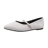 Bequeme Schuhe Ballettstil Klassische Pumps Unisex MalagaEspadrilles Casual Loafer mit Absatz Damen...