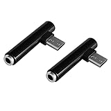 Nixotica Audio-Kopfhörer-Adapter, rechtwinklig, für Rphone AUX B C auf 3,5-mm-Klinkenstecker, 2...